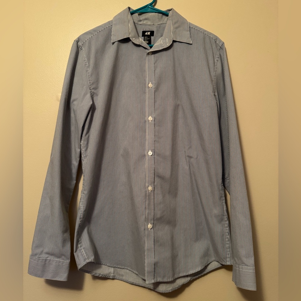 H&M Men's Striped Dress Shirt